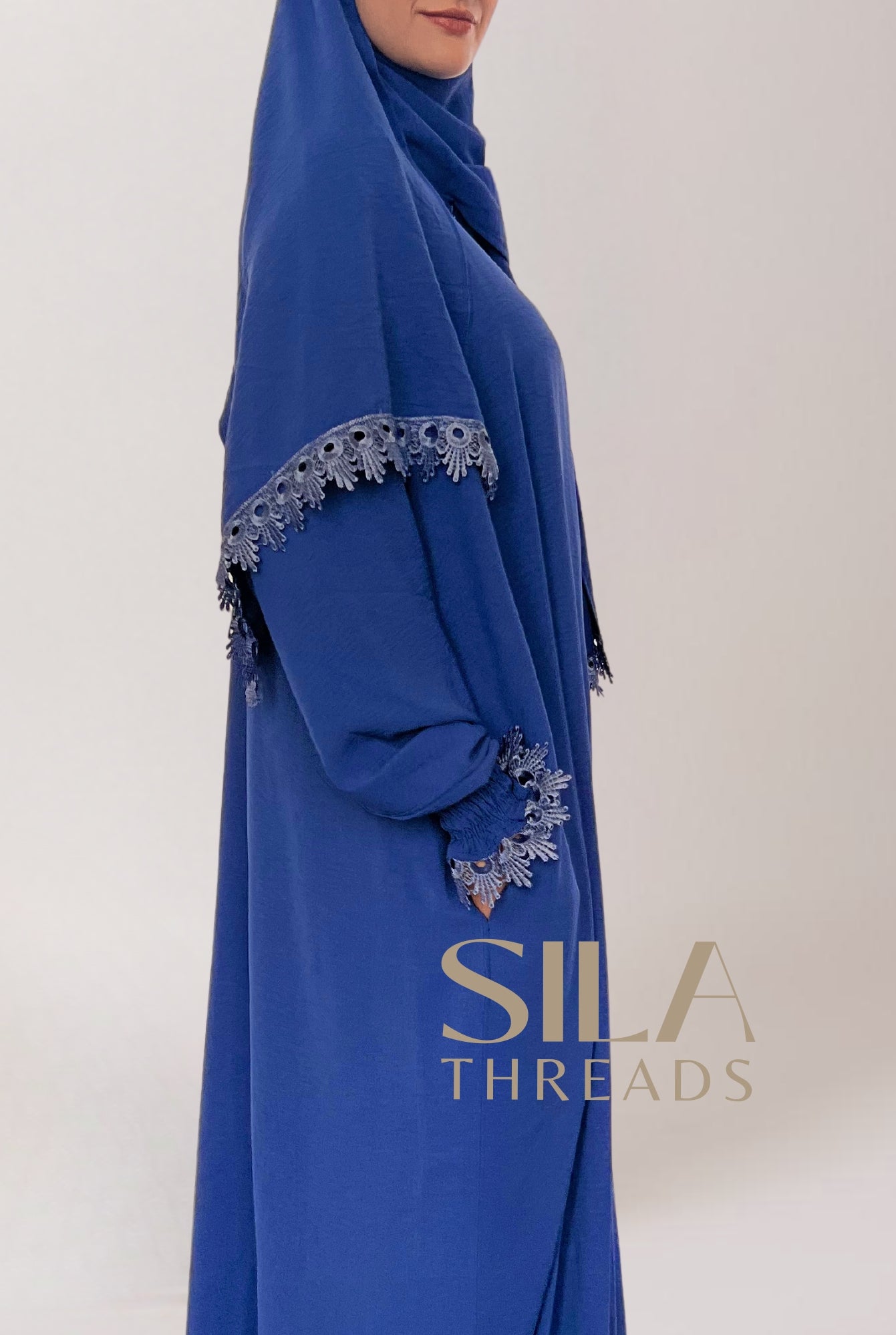 Blue One Piece Umrah Dress