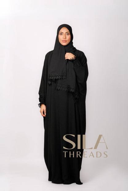 Black One Piece Umrah Dress