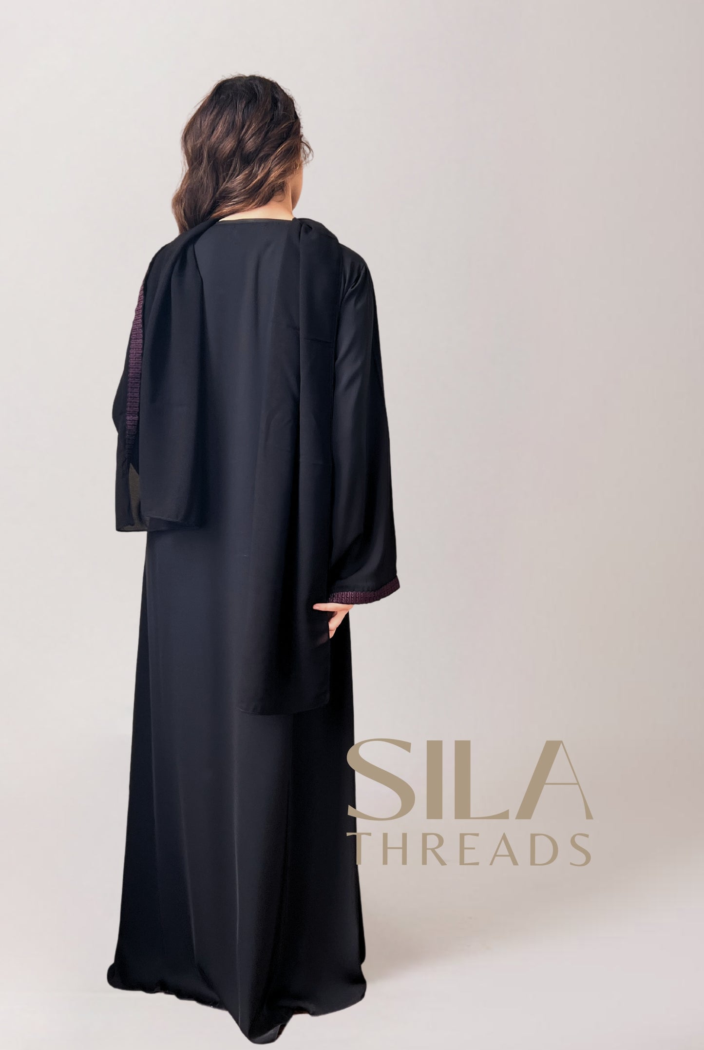 Essential Black Embroidered Abaya