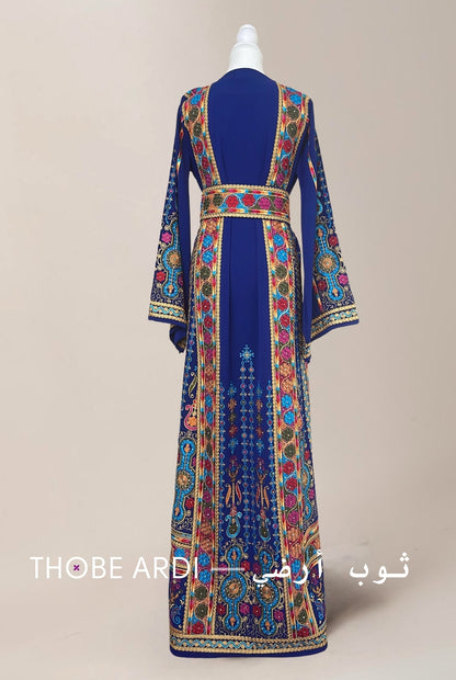 Classic Blue Multicolor Thobe