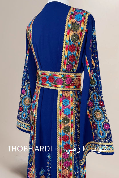 Classic Blue Multicolor Thobe